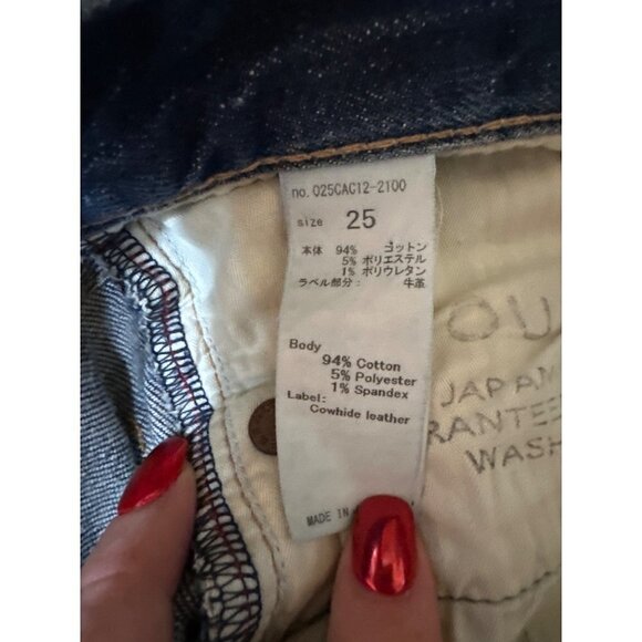 Moussy Jeans‎ Vintage Glendale Mid Rise Distressed Skinny Denim Boho Size 25 - Picture 6 of 6